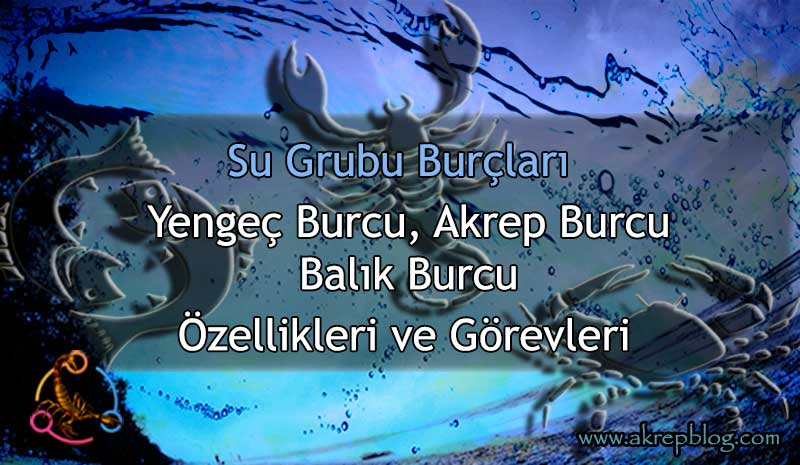 Su Grubu Burçları - Su Elementi Burçları Özellikleri ve Görevleri