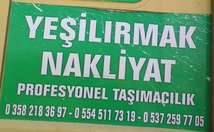 Yeşilırmak evden eve taşımacılık