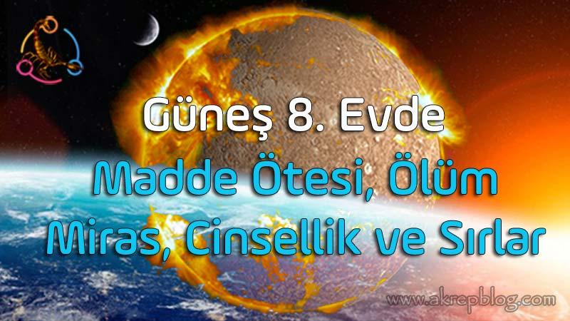 Güneş 8. Evde, 8. Evde Güneş, Madde Ötesi ve Ölüm, Miras, Cinsel Yaşam, Sırlar ve Gizemler