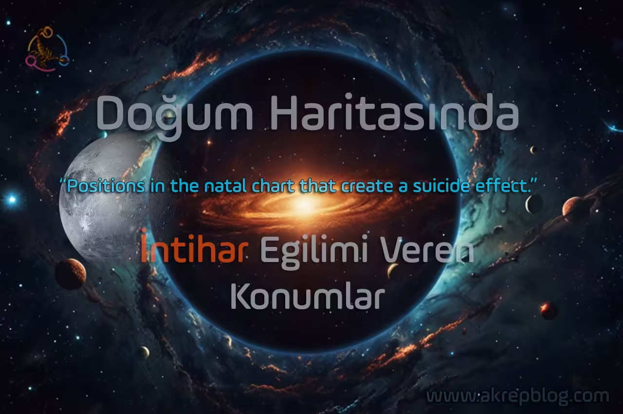Locations in the Birth Chart That Contribute to Suicide, Indicators of Suicide