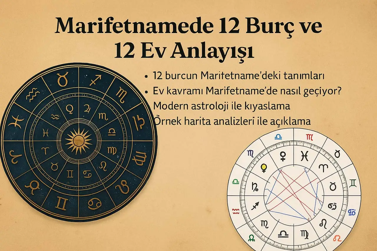 Marifetnamede 12 Burç 12 Ev Anlayışı ve Ay Menzilleri