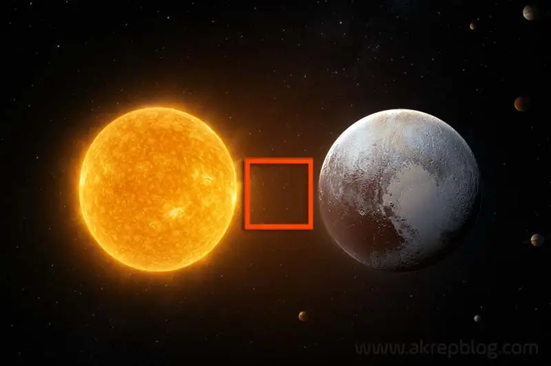 Soarele în cuadratură cu Pluto în Astrologie – Soarele în cuadratură cu Pluto, simbol și imagine vizuală care arată aspectul de cuadratură.