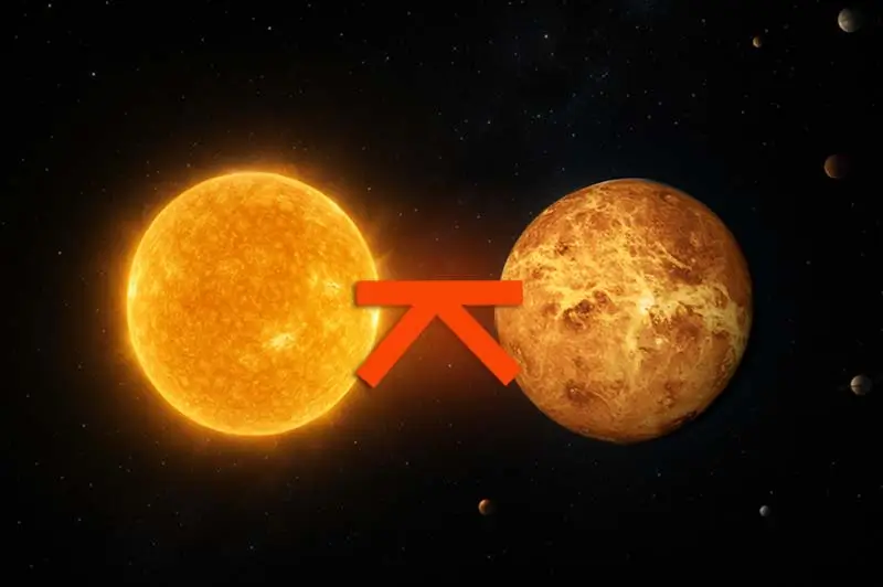 Güneş Venüs Quincunx Açısı