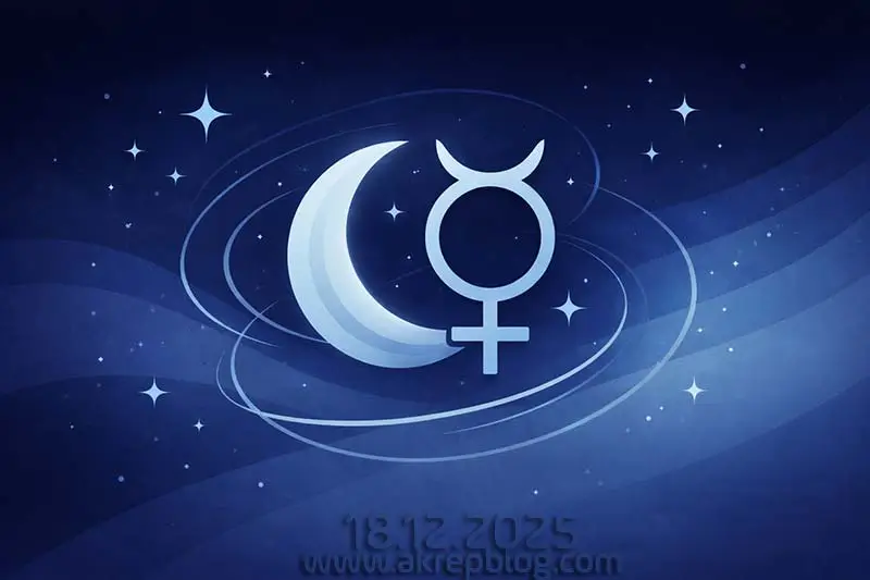 18 Aralık 2025 – Ay, Merkür Kavuşumu – Kariyer ve İtibar Ekseni