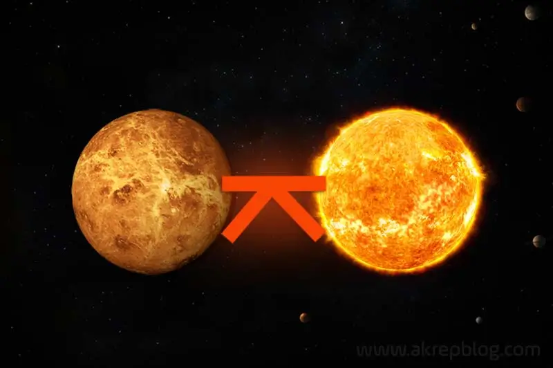 Venüs Güneş Quincunx Açısı