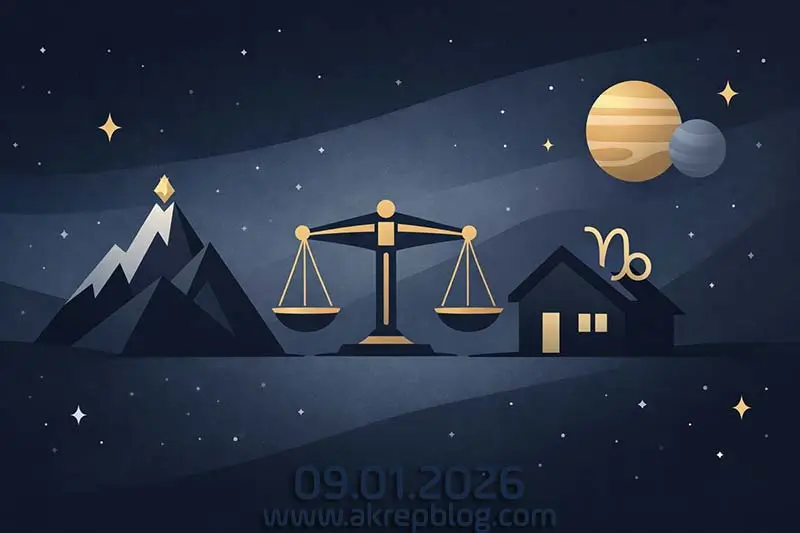 9 Ocak 2026 – Ay Terazi Burcunda
