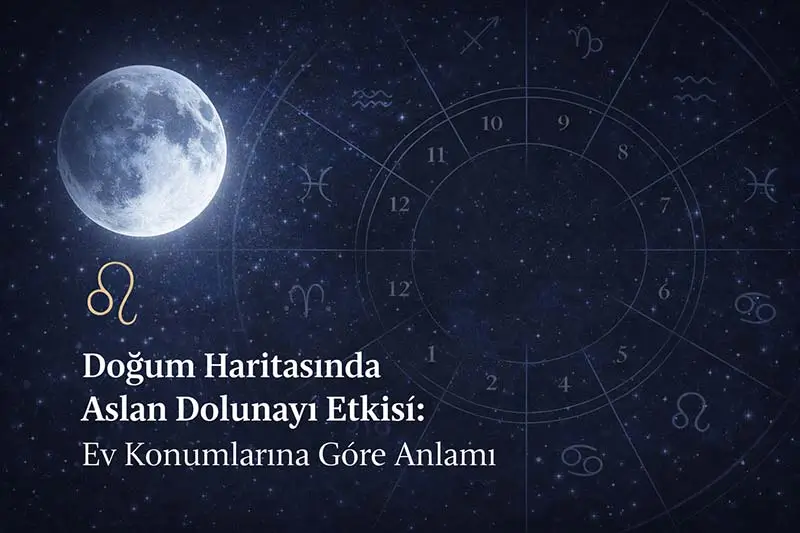 Doğum Haritasında Aslan Dolunayı Etkisi – Hangi Evde Neyi Görünür Kılar?