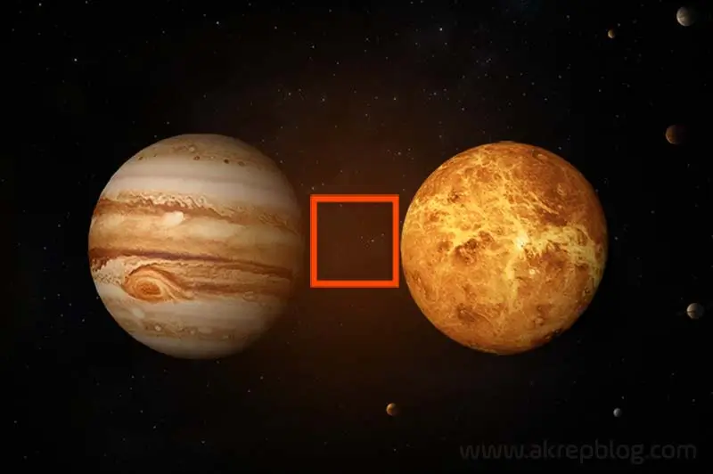 Jüpiter Venüs Kare Açısı