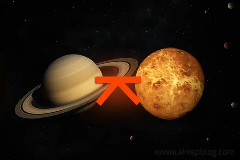 Satürn Venüs Quincunx Açısı
