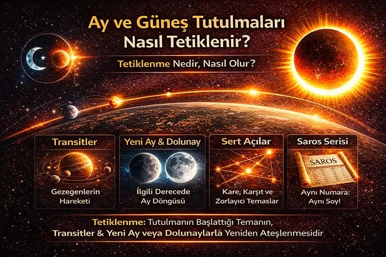 Ay ve Güneş Tutulmaları Nasıl Tetiklenir? Tetikleme Nedir Nasıl Olur?