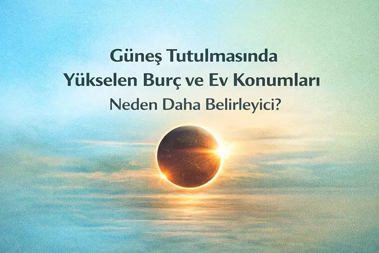 Güneş Tutulmasında Yükselen Burç ve Ev Konumları Neden Daha Belirleyici?