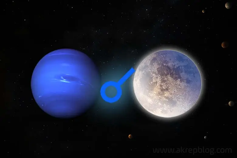 Neptün Ay Kavuşum Açısı
