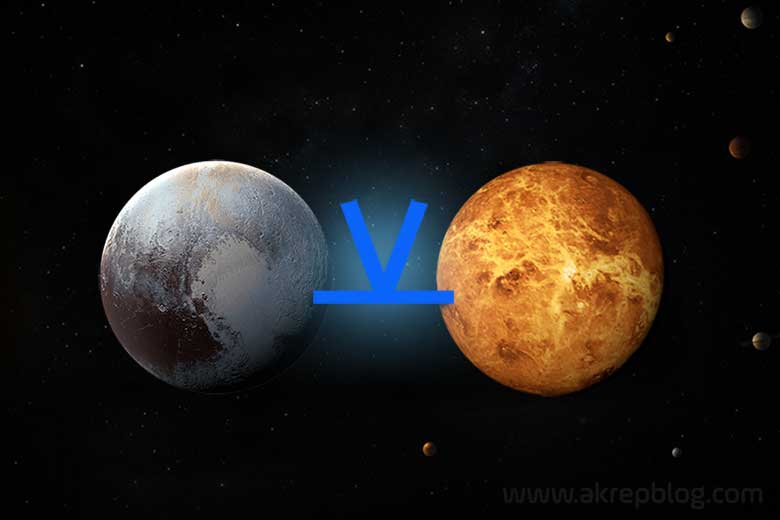 Pluto Venüs Yarı Altmışlık Açısı