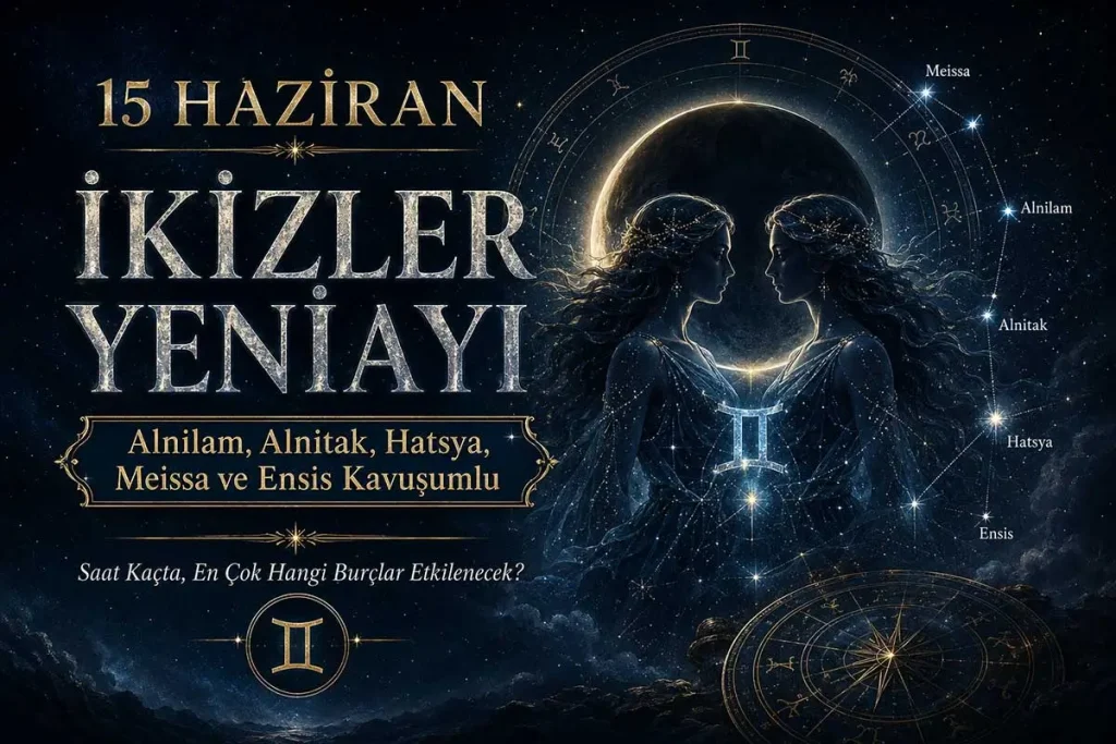 15 Haziran 2026 İkizler Yeniayı: Sabit Yıldız Kavuşumları ve Burçlara Etkileri