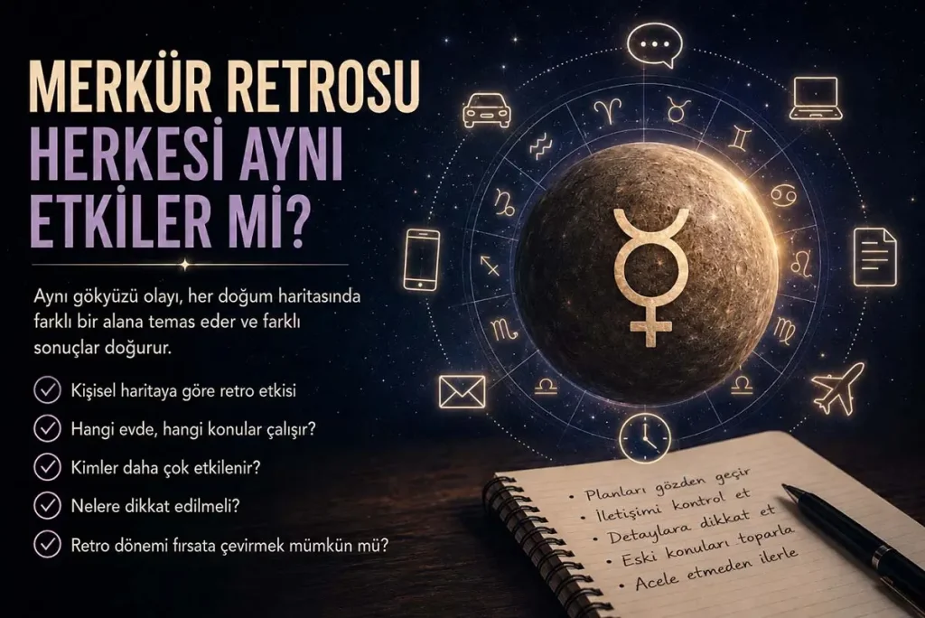 Merkür Retrosu Herkesi Aynı Etkiler Mi? Kimler Daha Çok Etkilenir?
