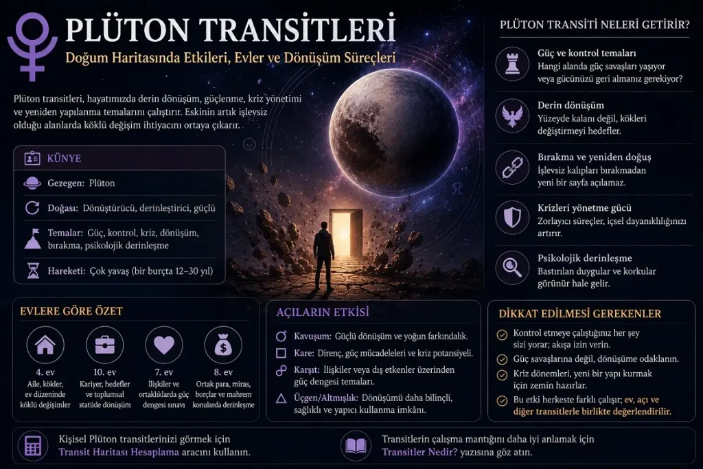 Plüton Transitleri: Etkileri, Evler ve Dönüşüm Süreçleri