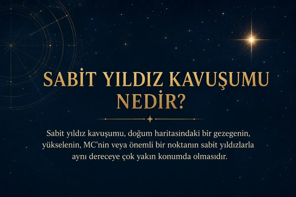 Sabit Yıldız Kavuşumu Nedir? Doğum Haritasında Nasıl Yorumlanır?