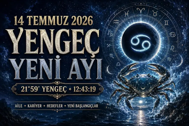 14 Temmuz 2026 Yengeç Yeni Ayı: Saat Kaçta, Kaç Derece ve Etkileri