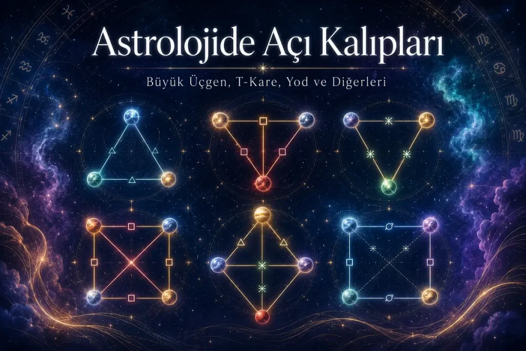 Astrolojide Açı Kalıpları: Büyük Üçgen, T-Kare, Yod ve Diğerleri