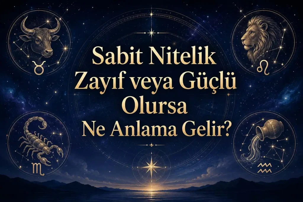 Sabit Nitelik Zayıf veya Güçlü Olursa Ne Anlama Gelir?