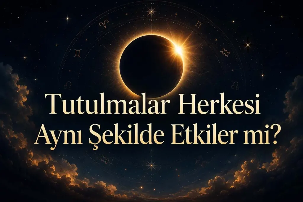 Tutulmalar Herkesi Aynı Şekilde Etkiler mi? Kişisel Haritada Etki Nasıl Değişir?