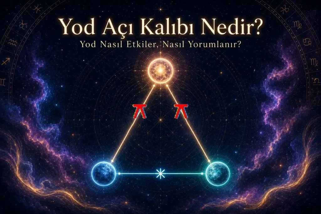 Yod Açı Kalıbı Nedir? Yod Nasıl Etkiler, Nasıl Yorumlanır? Nasıl dengelenir? Yod açı kalıbı görsel resim